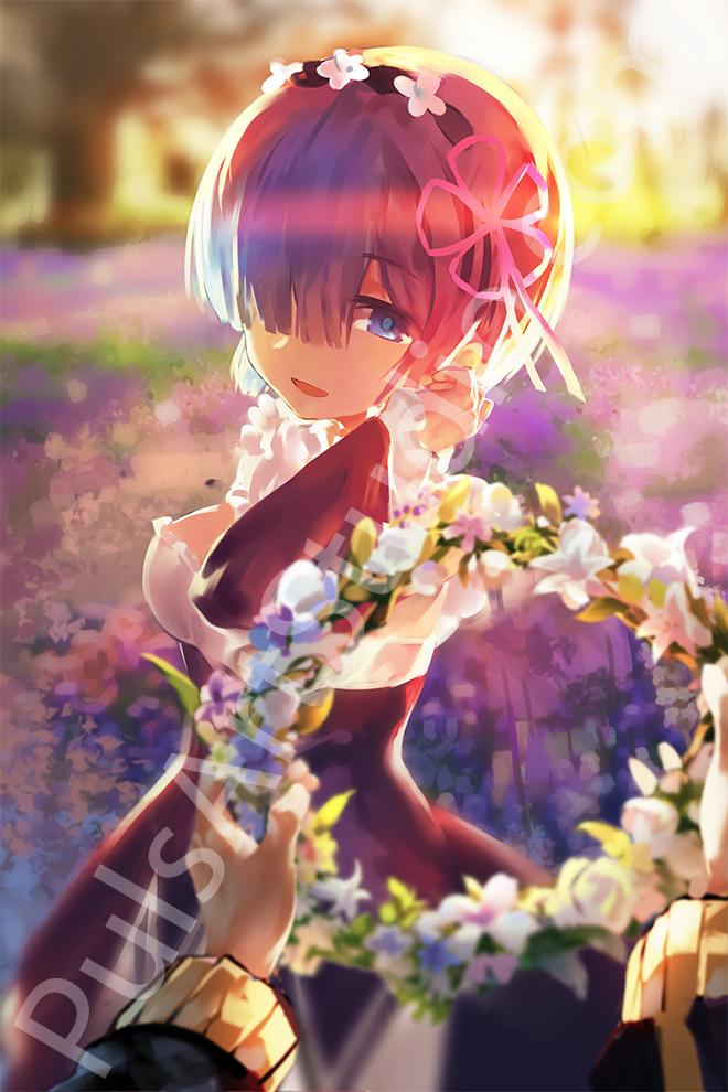 Large Rem Poster from Re:Zero, art by Azomo – PulsArt Studio