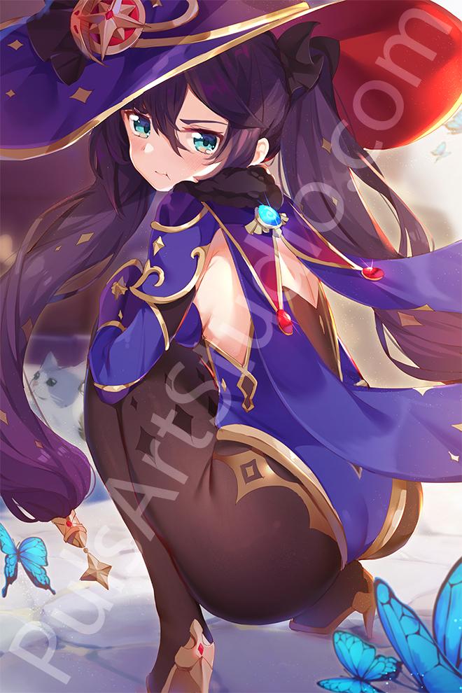 mona.ページ Large Mona Poster from Genshin Impact, art by Nahaki – PulsArt Studio