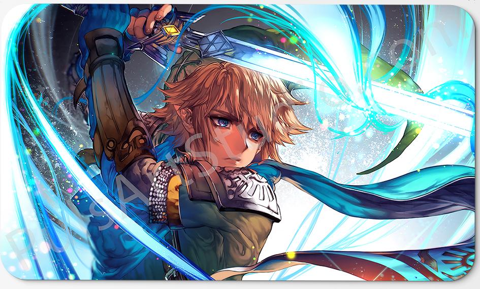 Playmat/XL Mousepad | Link from Legend of Zelda | Art by Kawacy