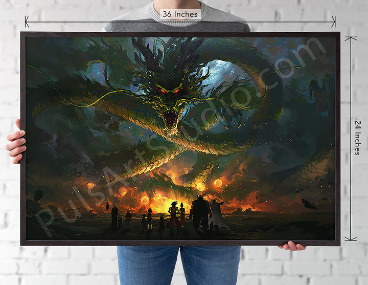 XL Vinyl Canvas | Shenron from Dragon Ball – PulsArt Studio