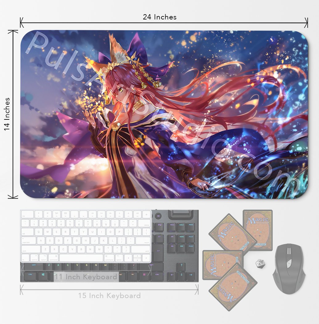 Playmat/XL Mousepad | Tamamo no Mae from Fate | Art by Azomo
