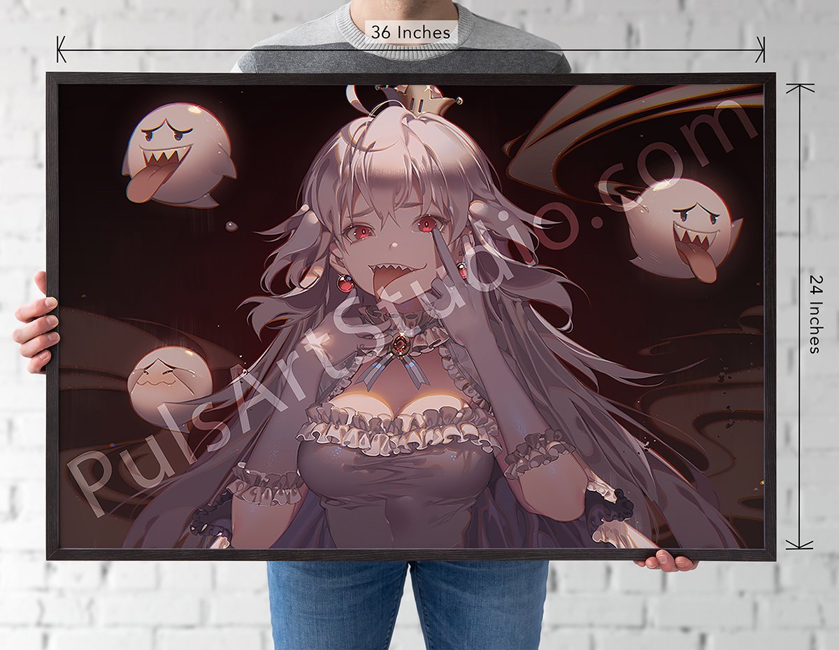 Mario Boolette XL Vinyl Canvas | Boosette/Booette from Super Mario | Art by Kawacy ...
