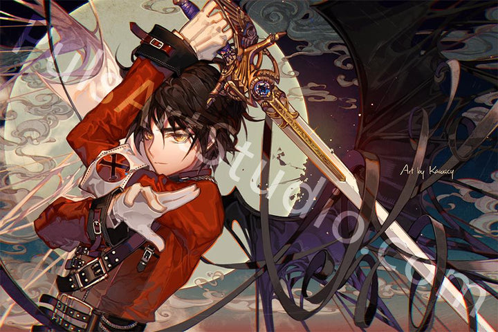 Large Kamui Poster from X/1999 (CLAMP), art by Kawacy – PulsArt Studio
