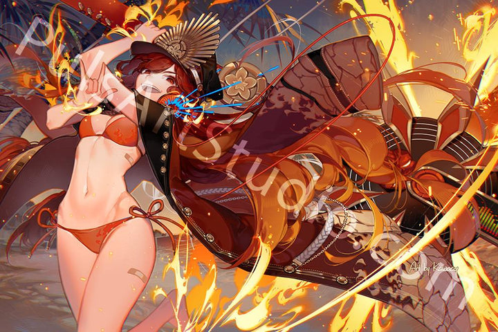 Large Nobu (Summer) Poster from Fate Grand Orde, art by Kawacy
