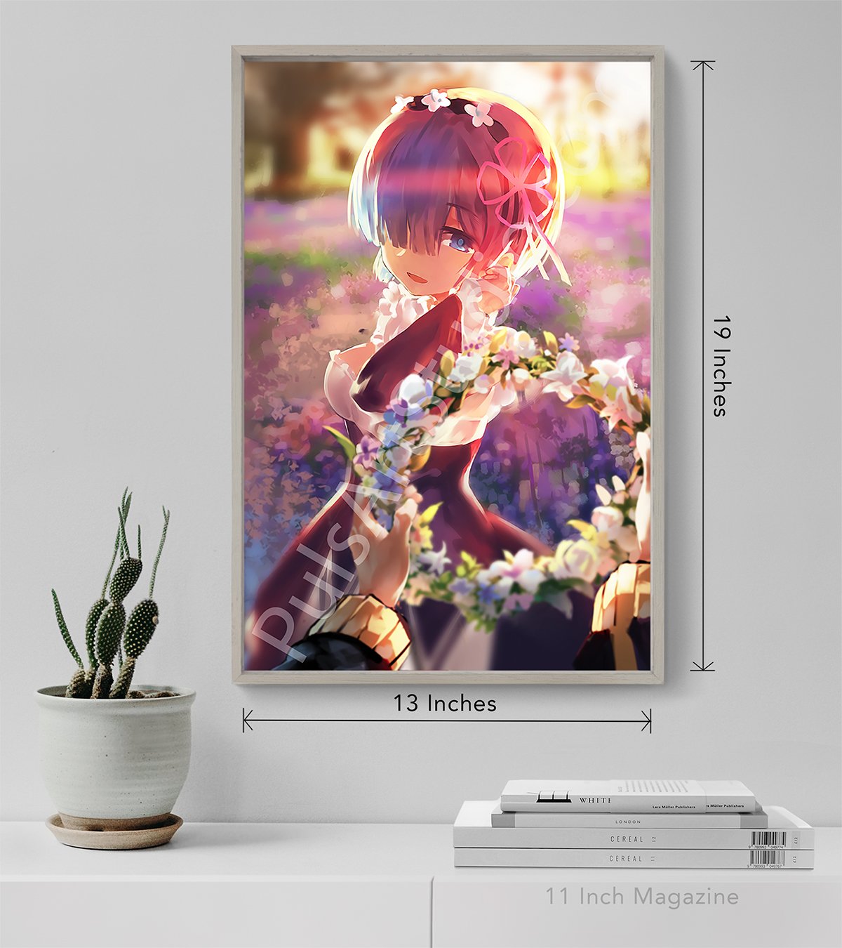 Large Rem Poster from Re:Zero, art by Azomo – PulsArt Studio