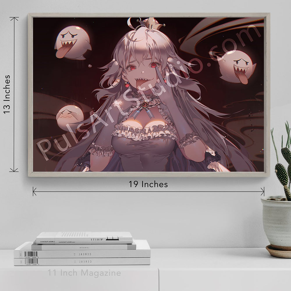 Tirage D'art Booette – Toile Manga Super Mario Bros – Ben Krefta 24x36 Pouces