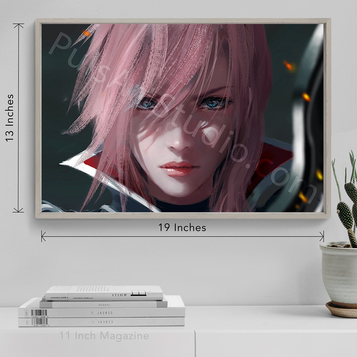 Large Lightning Poster from Final Fantasy 13/FFXIII, art by