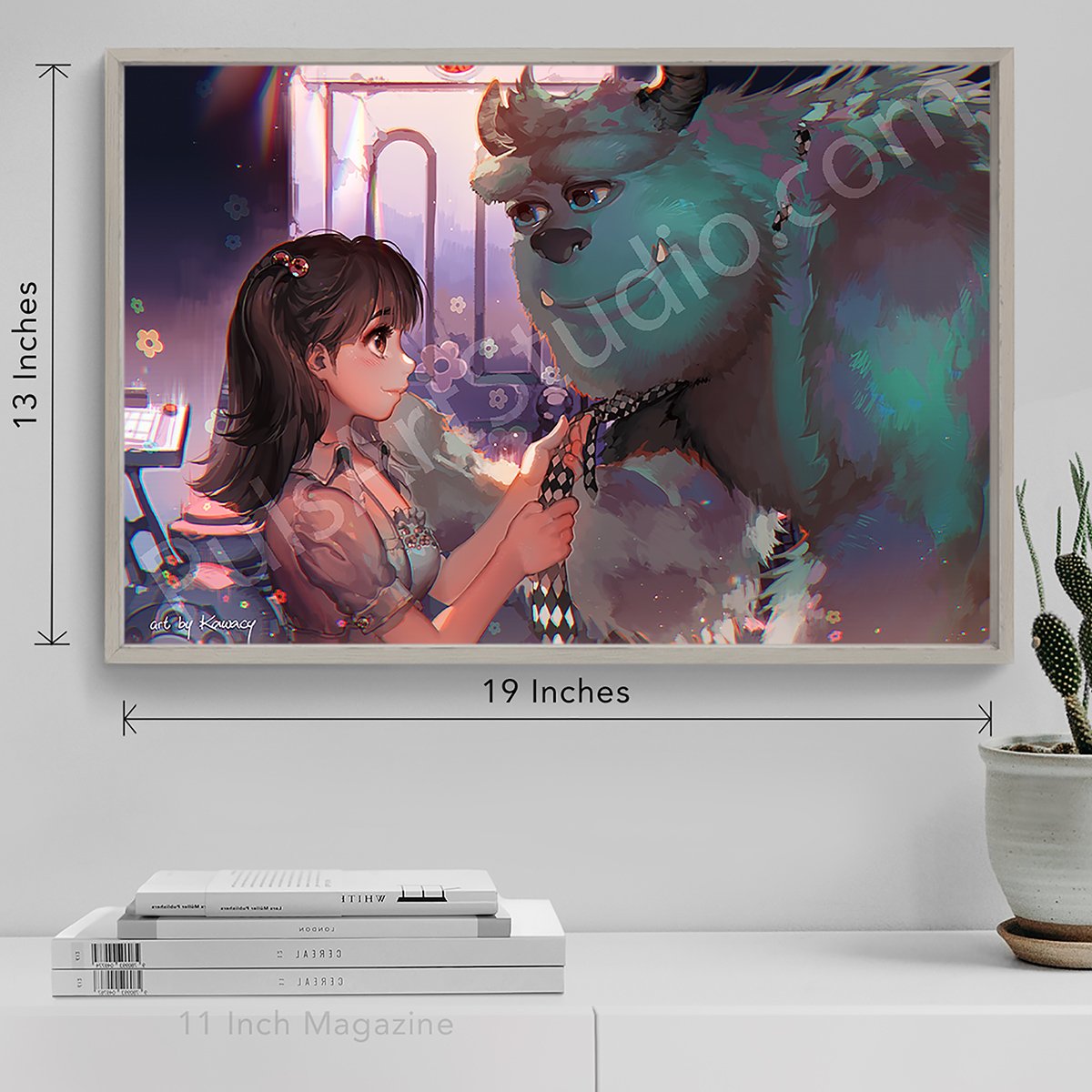 boo monsters inc fanart Large Sully & Boo Poster from Monsters Inc, art by Kawacy – PulsArt Studio