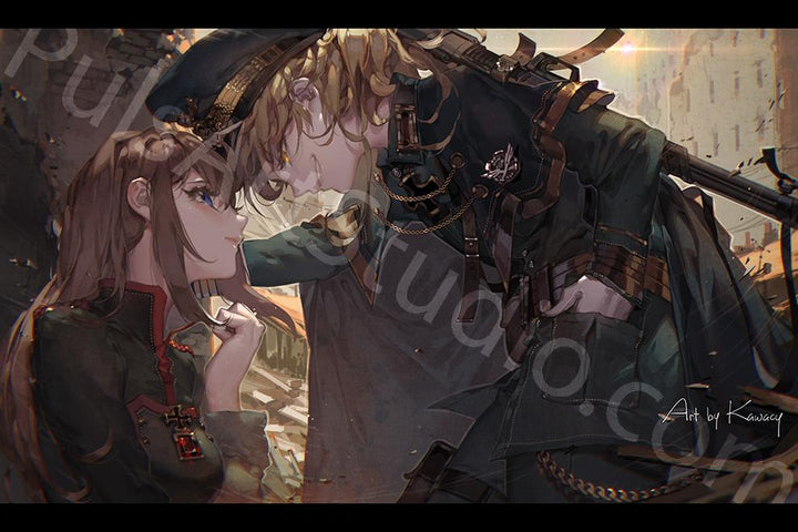 Large Viktoriya & Tanya Poster from Saga of Tanya the Evil (Youjo
