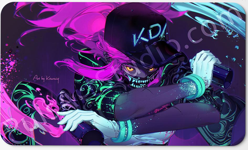 Large K/DA Akali Poster from League of Legends, art by Kawacy