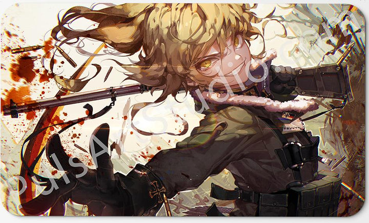 Playmat/XL Mousepad | Tanya from Youjo Senki | Art by Kawacy